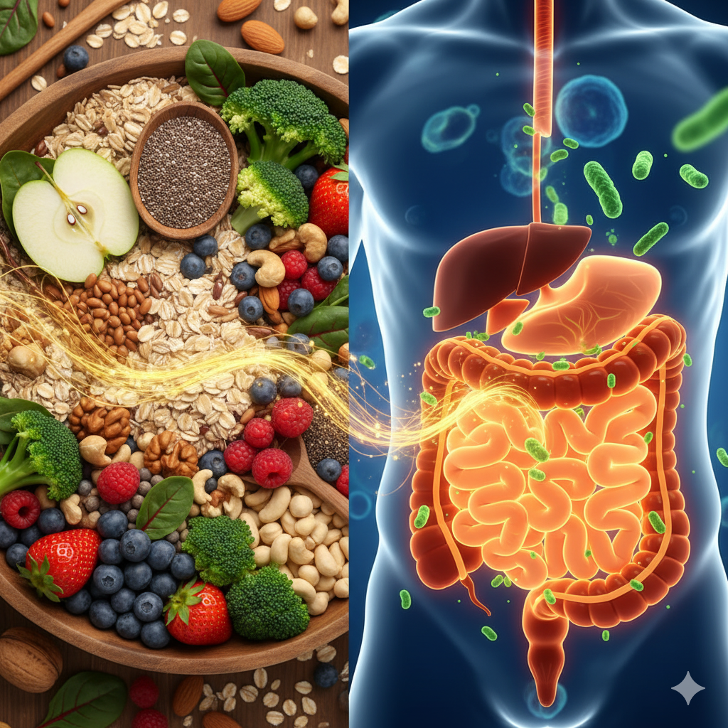 Fibra para una buena salud intestinal