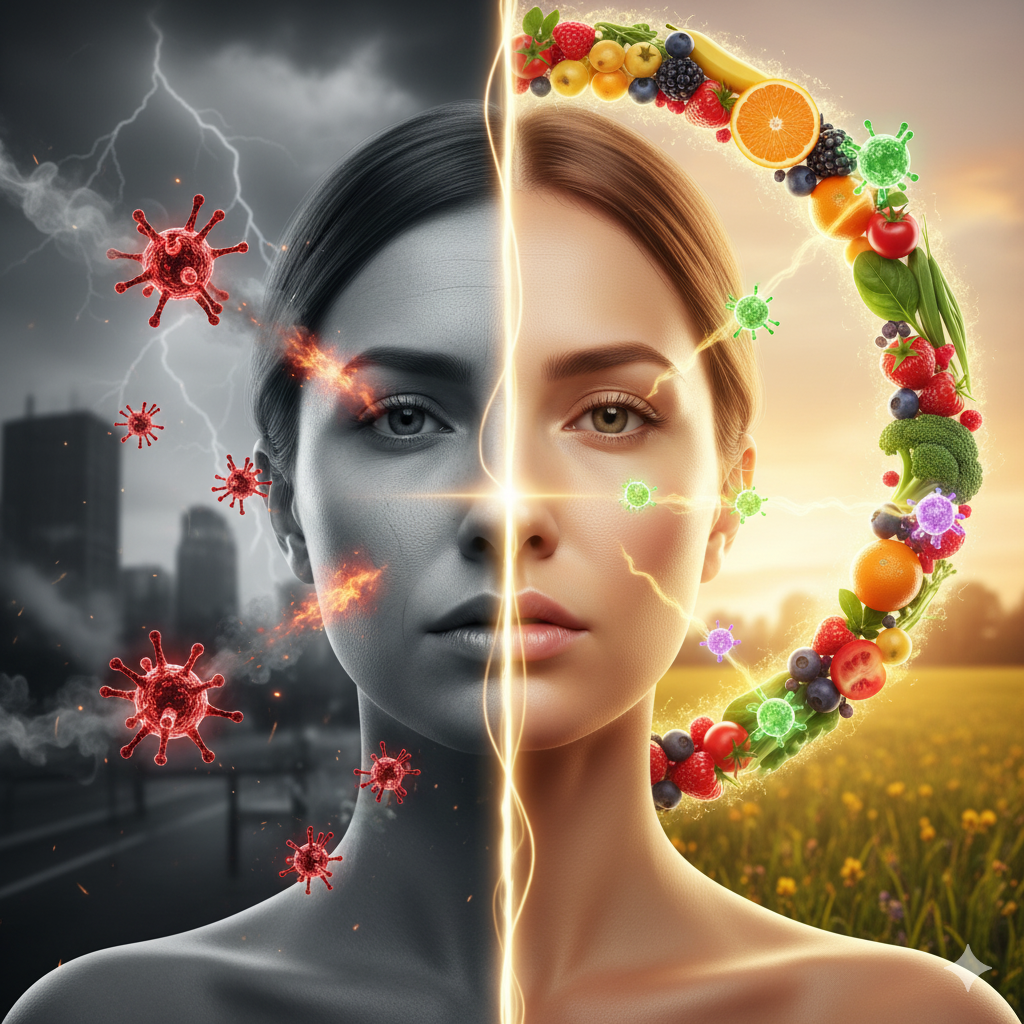 Antioxidantes para combatir el envejecimiento prematuro
