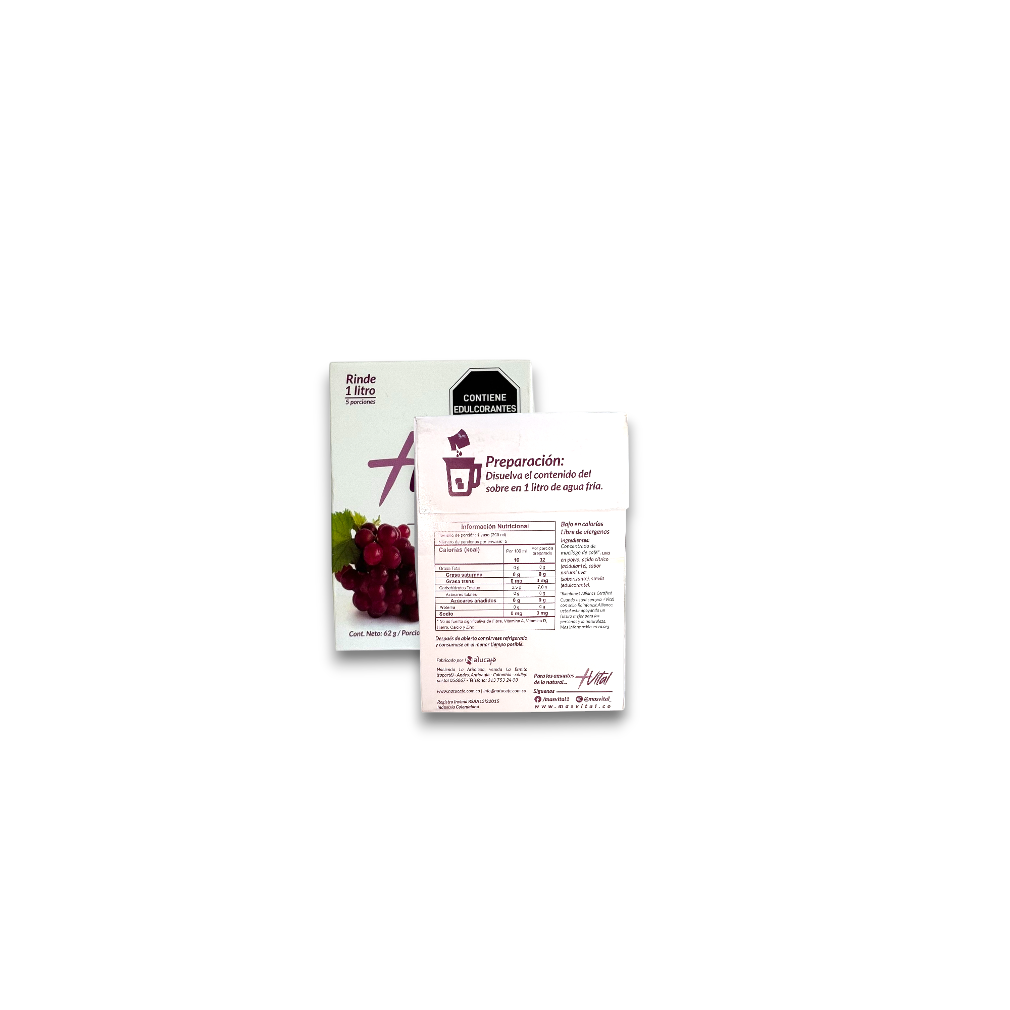 Tripack +Vital Litro - Uva